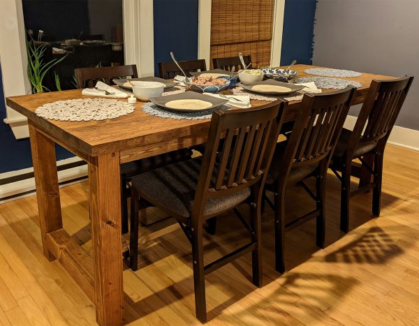 custom rustic dining table