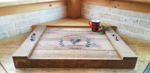 Custom Rustic Gas Range Box Cover Noodle Board by WoodworkingEntity Mason NH