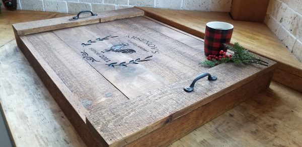 Custom Rustic Gas Range Box Cover Noodle Board by WoodworkingEntity Mason NH