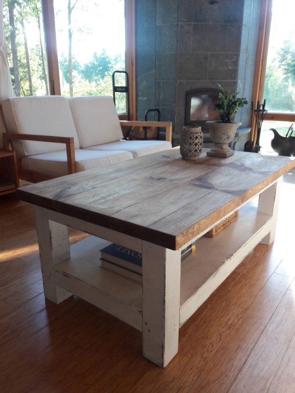 handmade rustic coffee table